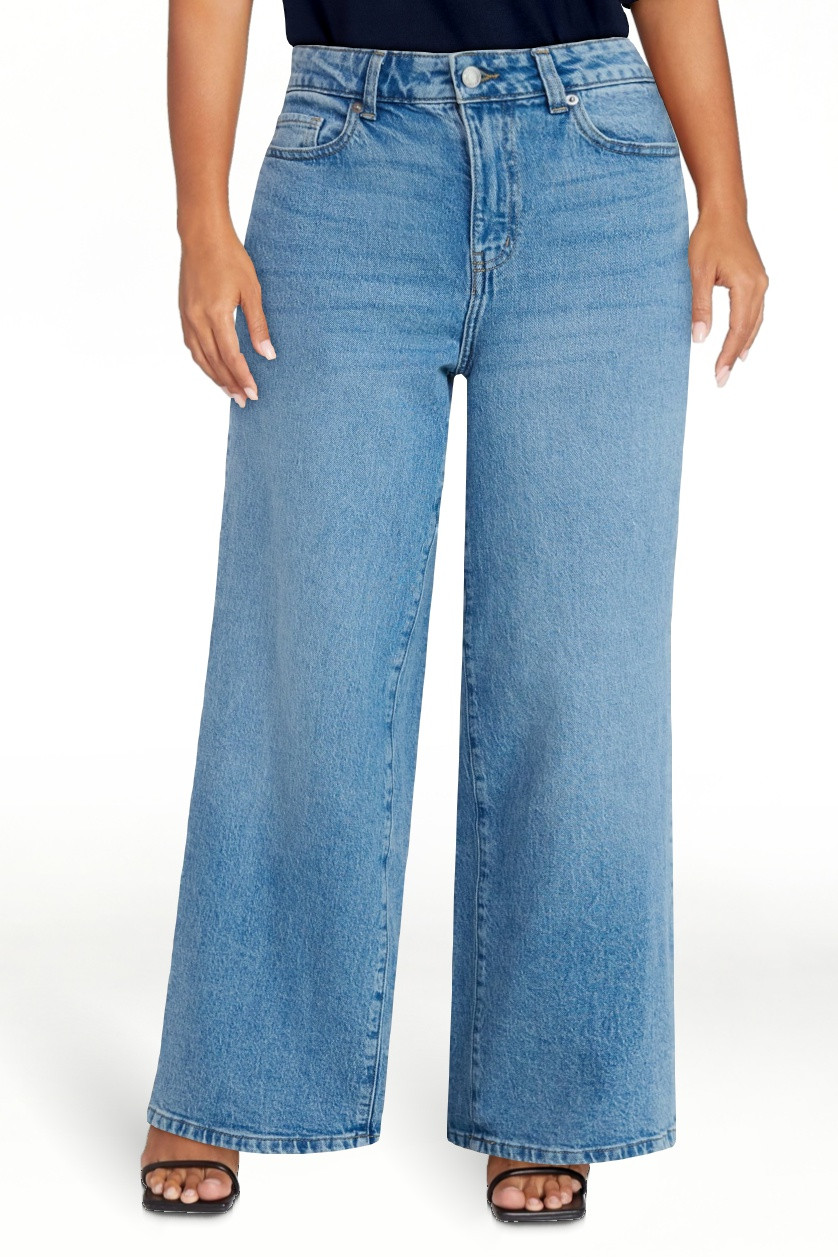Time and Tru Women's Wide Leg Jeans, 31" Inseam, Sizes 0-22, 0L-22L | Walmart (US)