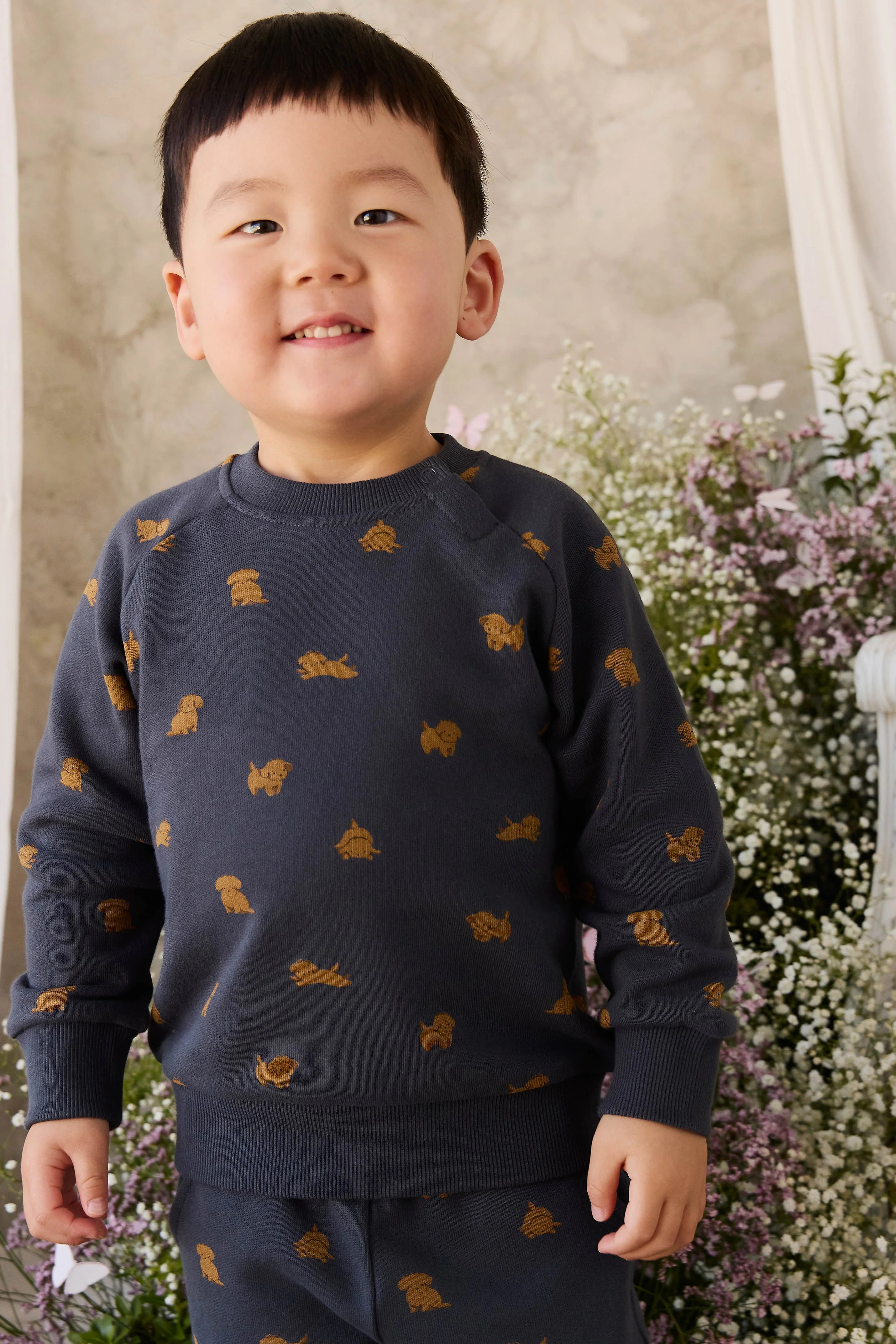 Organic Cotton Flynn Sweatshirt - Playful Milo Captain | Jamie Kay