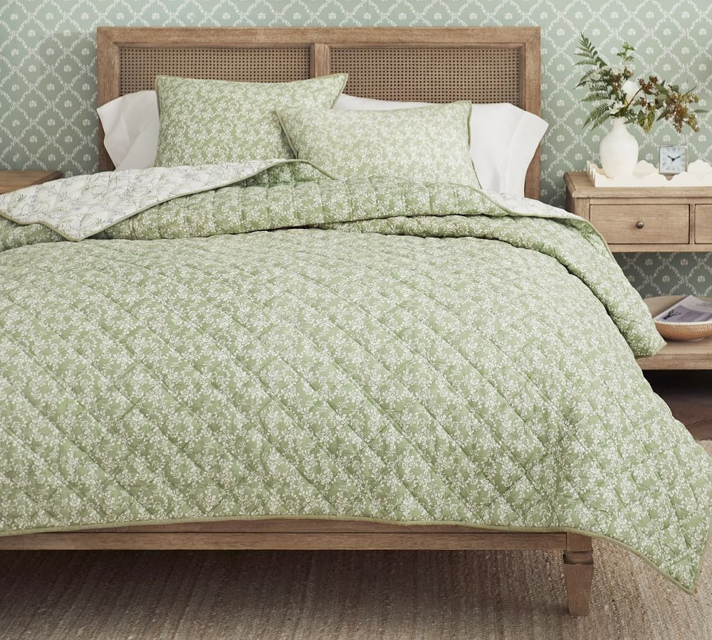 Julia Berolzheimer Green Clementine Reversible Quilt, King/Cal. King | Pottery Barn (US)