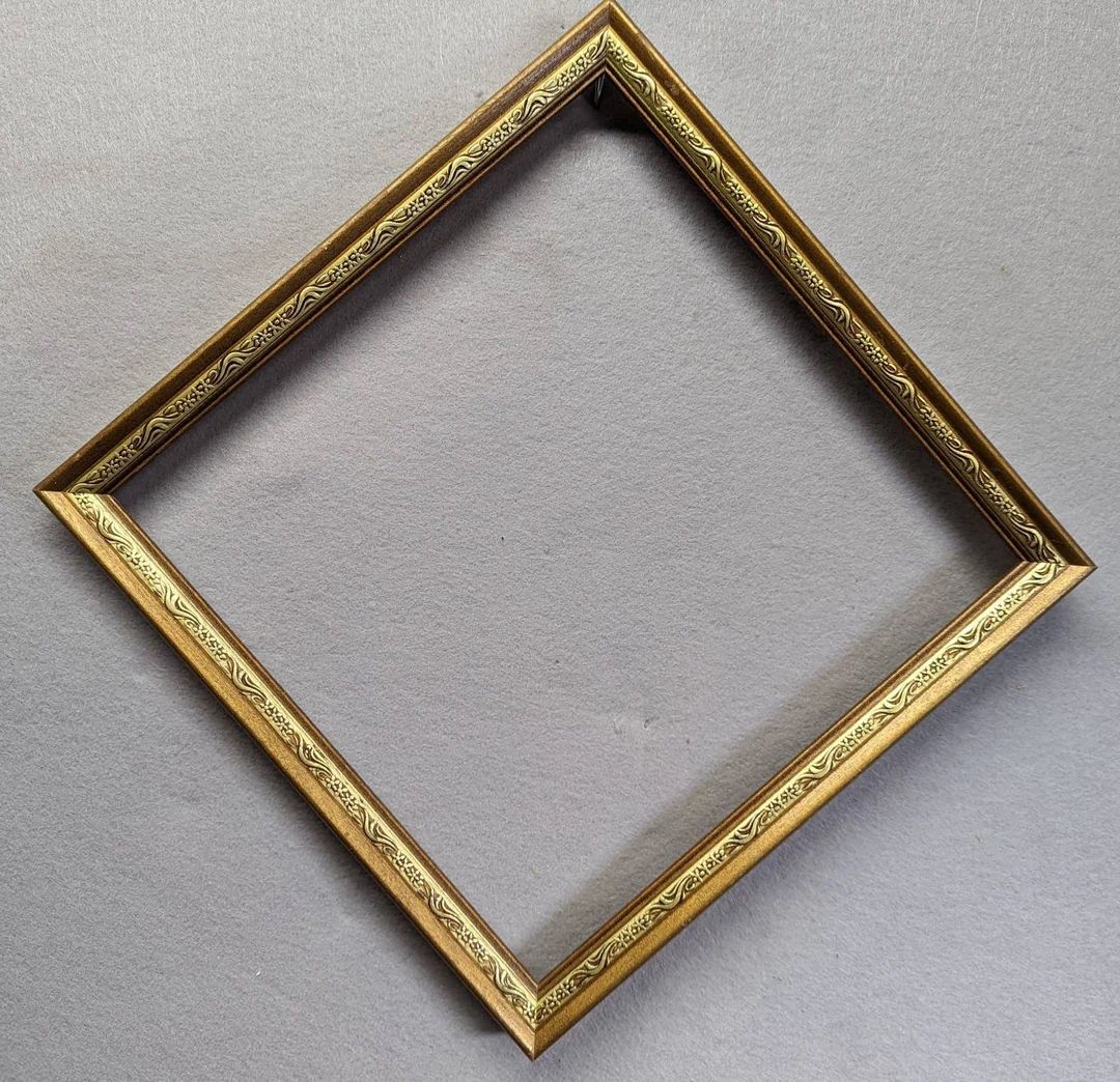 11x11 Frame Ornate Two Tone Gold With Optional Glass and - Etsy | Etsy (US)