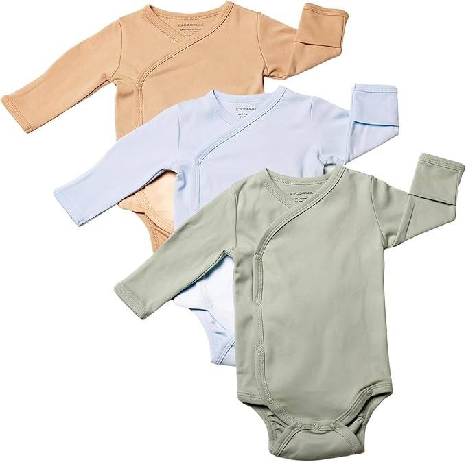 Cotton Kimono Baby Bodysuit - Girl & Boy Baby Clothes, Nickel-Free Snaps Baby Clothes Unisex | Amazon (US)