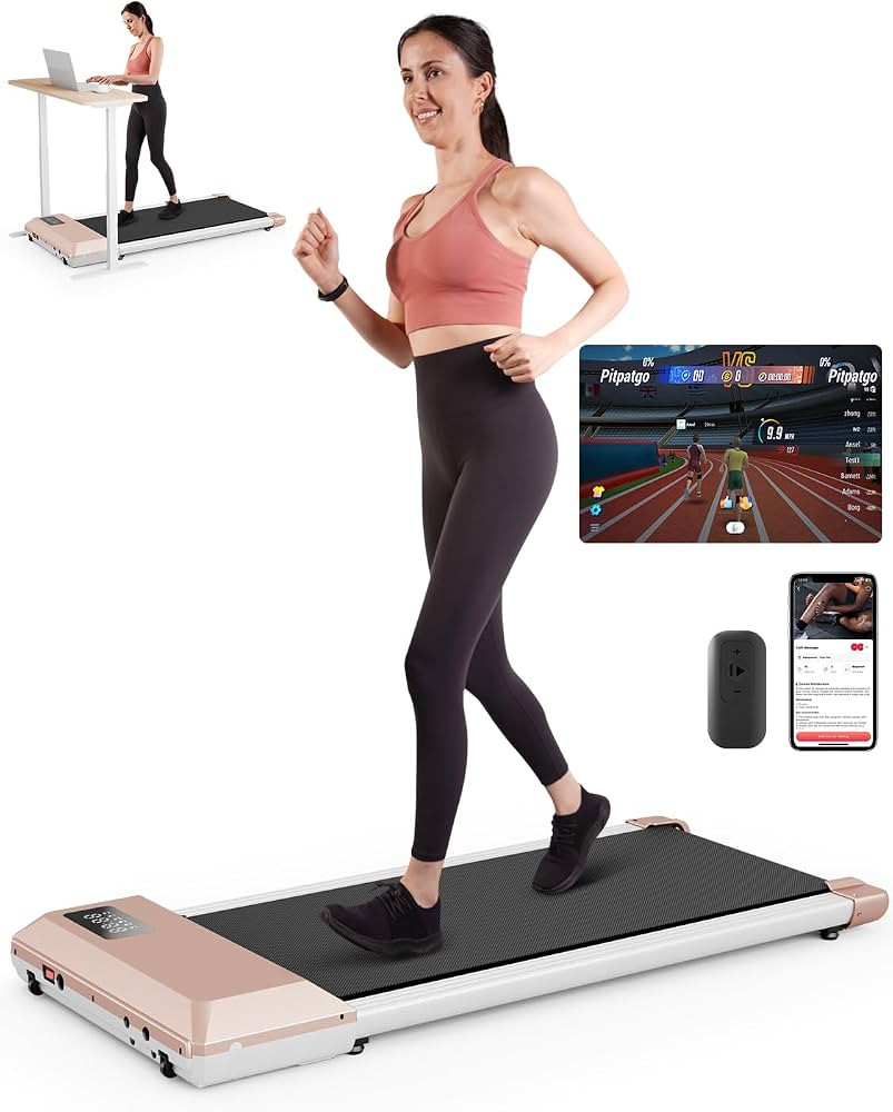 DeerRun Walking Pad Treadmill, Walking Pad Under Desk, Under Desk Treadmills for Home Office, Qui... | Amazon (US)
