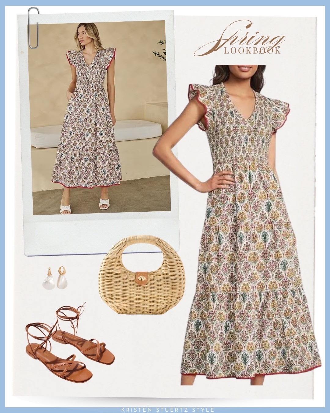 The prettiest midi dress for spring!I’ve paired this floral print midi dress from Loft with a Mark and Graham wicker bag, ankle wrap sandals, and gold earrings.


@ltk 
#date night outfits #spring outfits 2026 #spring dresses #easter dress women #vacation outfits beach #ltkshoecrush

#LTKTall #LTKootd #LTKOver40

