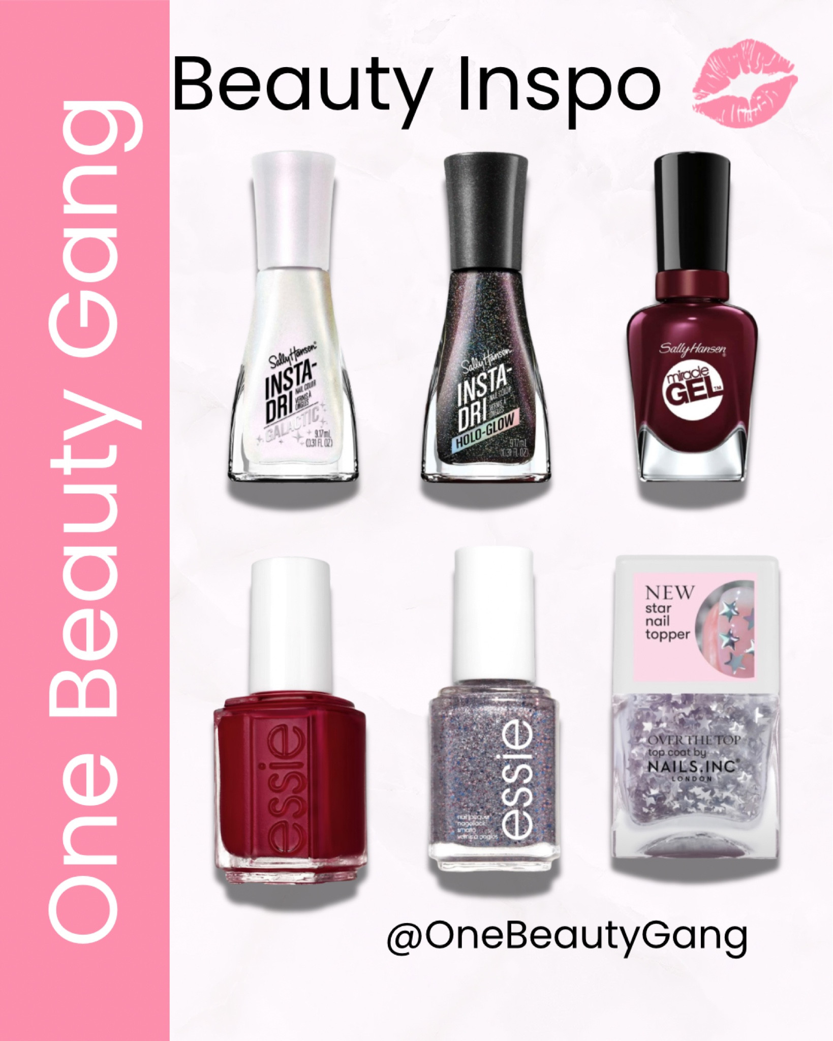 💅✨ Nail inspo for every mood! From bold reds to holographic sparkles, these shades from Sally Hansen, Essie, and Nails Inc. are perfect for any look. Which one is your favourite? 💖  












#NailPolishLovers #BeautyInspo #ManicureMagic #OneBeautyGang #Burgundy #Autumn #Fall #Glitter #GlitterNails #RedNails #Essie #SallyHansen #NailsINC 

#LTKuk #LTKautumn #LTKbeauty