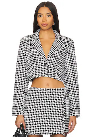 Rupi Blazer in Black & White | Revolve Clothing (Global)