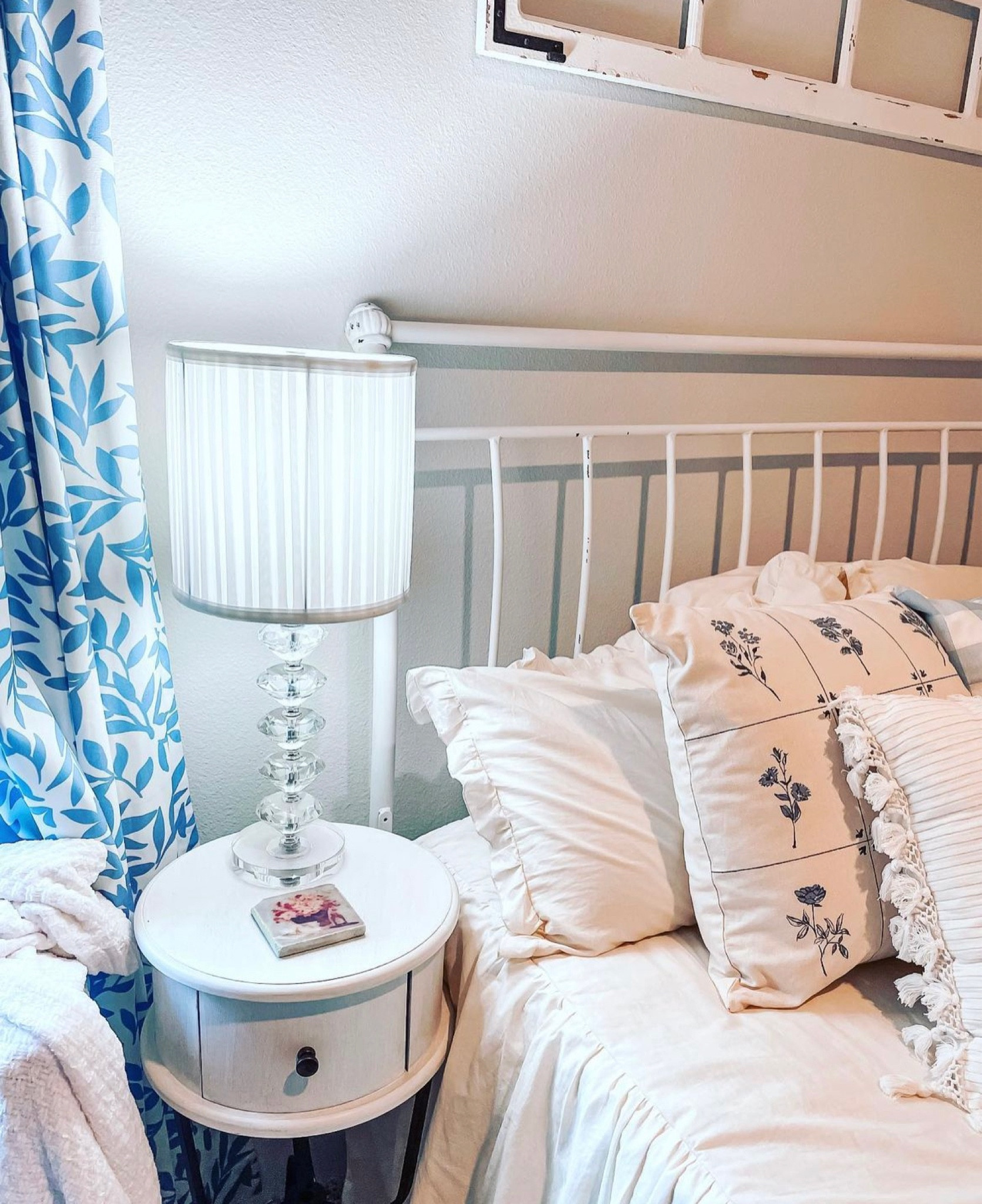 French Country Bedroom Blue and White decor bedding pillows blankets furniture 

#LTKfamily #LTKsalealert #LTKhome