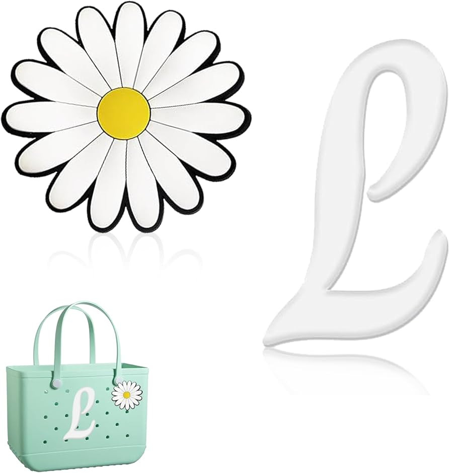 2pcs Charms for Bogg Bag, Letter Charms Decorative Alphabet Lettering Accessories Insert Charms C... | Amazon (US)