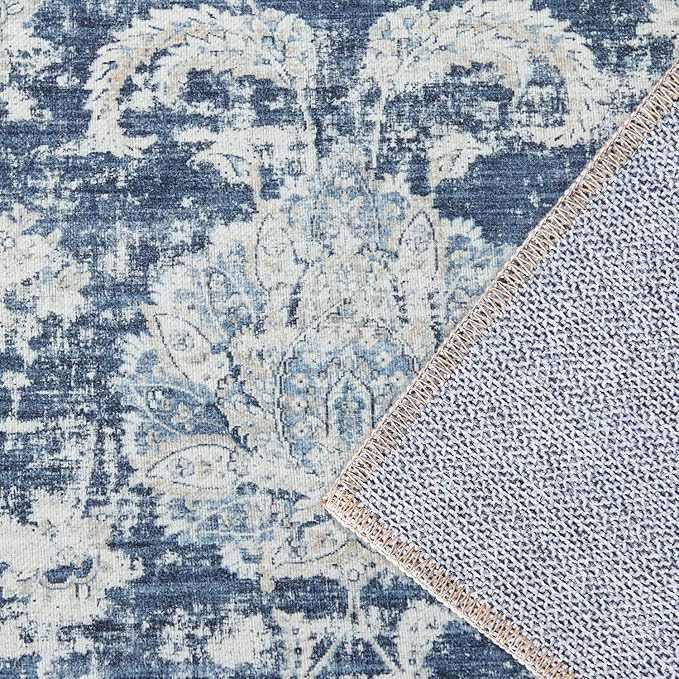 jinchan Runner Rug 2x6 Kitchen Washable Rug Low Pile Vintage Rug Hallway Rug Floral Print Non Sli... | Amazon (US)