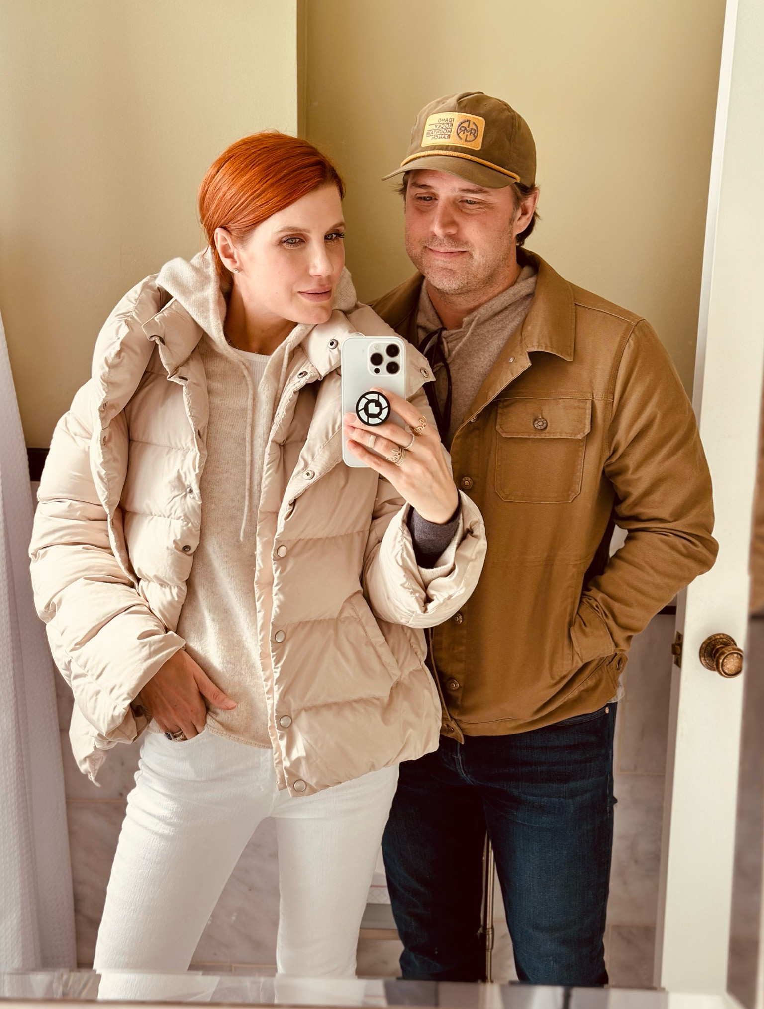 Layers on layers for the Grabd Canyon today. I layered my cashmere sweatshirt with my puffer vest and then puffer coat. It makes for such a beautiful monochromatic look and a great way to dress for this Arizona weather. 

#LTKworkwear #LTKover40 #LTKtravel