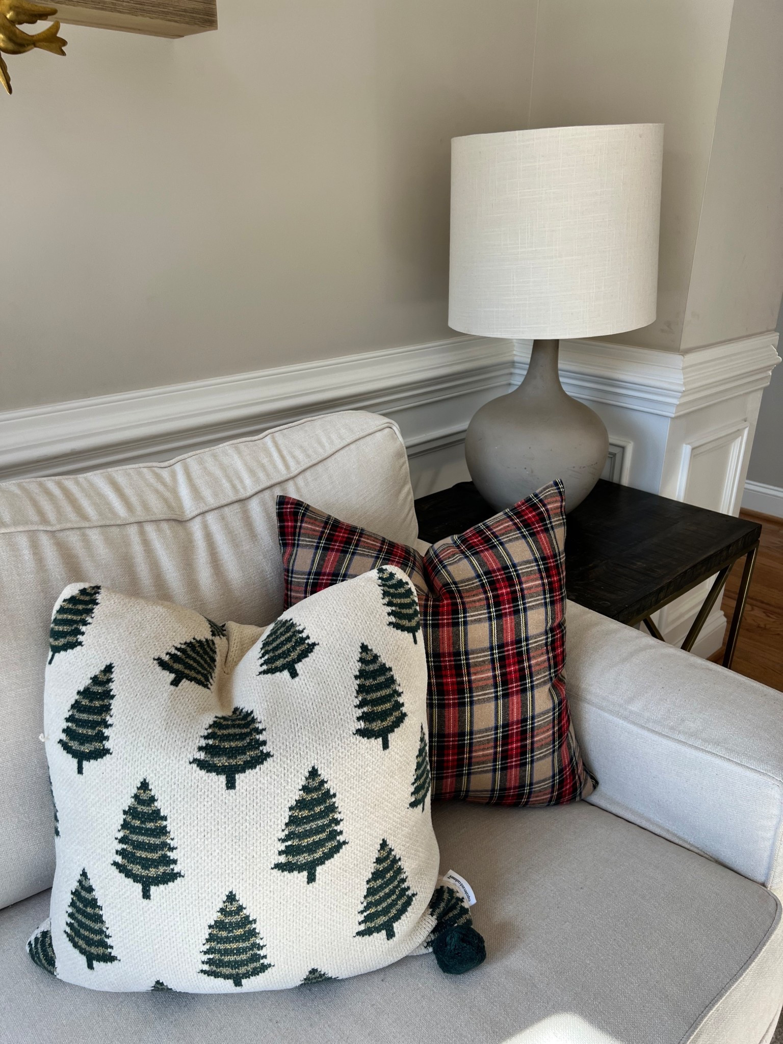 Pillow covers I LOVE for Christmas + my favorite hypoallergenic pillow inserts. Get SAME size insert as pillow cover. These are both 20x20 #christmasdecor 

#LTKHome #LTKSeasonal #LTKHoliday