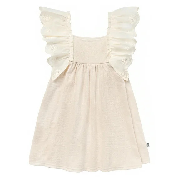 Modern Moments Toddler Girl Eyelet Ruffle Dress, Sizes 12M-5T | Walmart (US)