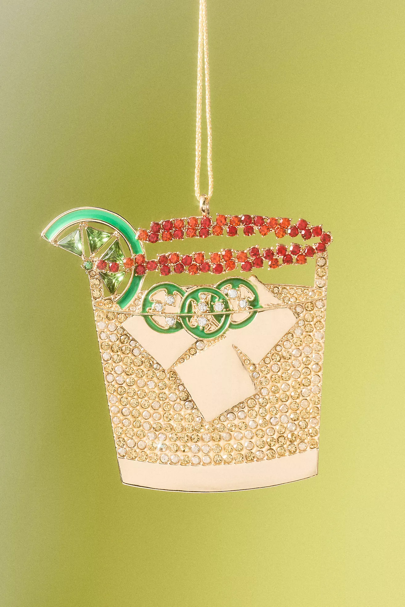 BaubleBar x Anthropologie Jeweled Cocktail Ornament | Anthropologie (US)