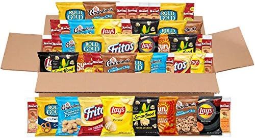 Frito-Lay Sweet & Salty Snacks Variety Box, Mix of Cookies, Crackers, Chips & Nuts, 50 Sweet & Sa... | Amazon (US)