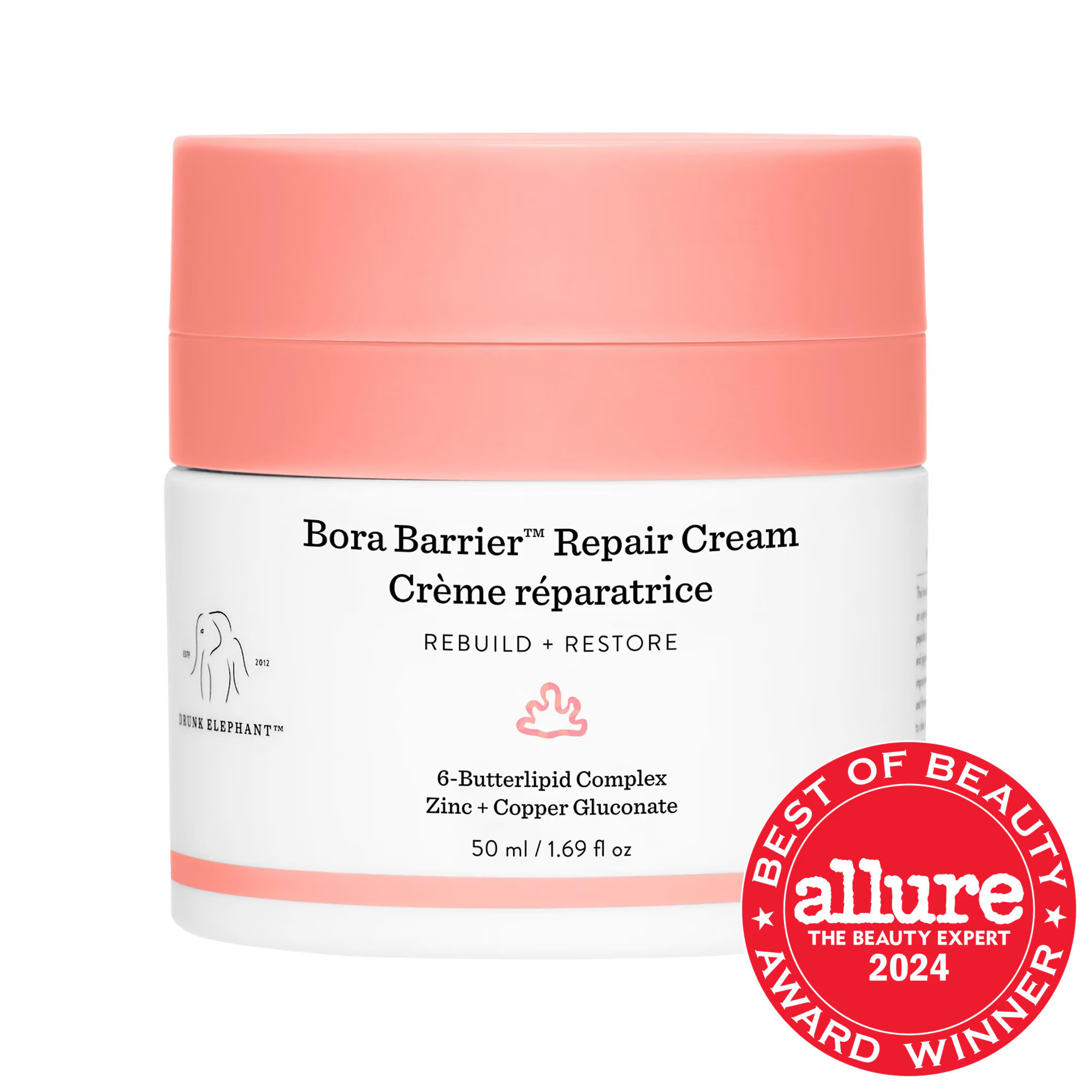 Drunk Elephant Bora Barrier Rich Repair Refillable Cream with 6-Butterlipid Complex 1.69 oz / 50 mL | Sephora (US)