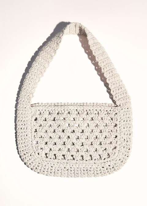 Crochet handbag -  Women | Mango United Kingdom | MANGO (UK)