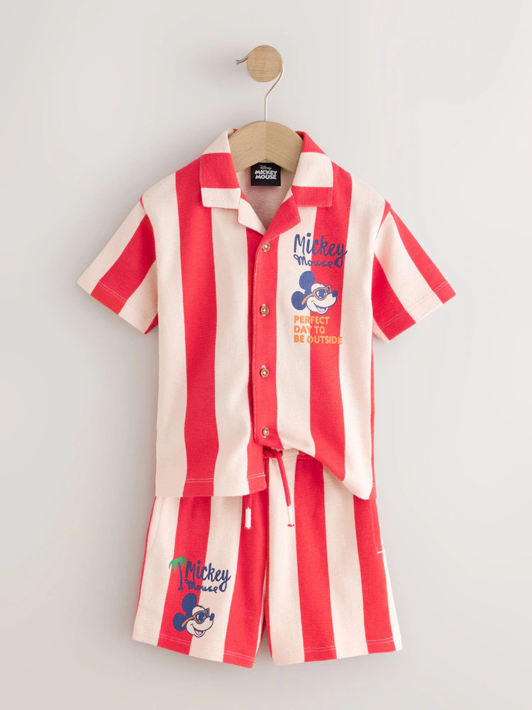 Red Mickey Mouse T-Shirt and Shorts Set (3mths-8yrs) | Next US