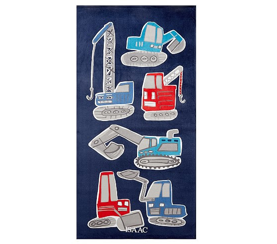 Jax Construction Beach Towel | Pottery Barn Kids