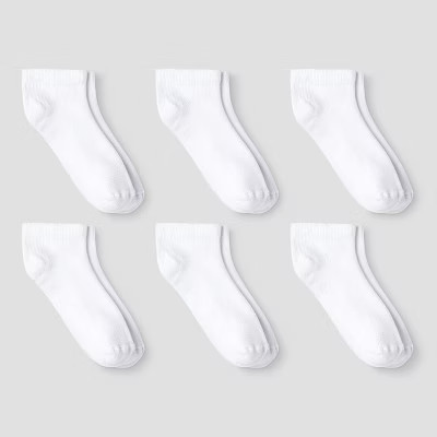 Toddler Athletic 6pk Low Cut Socks - Cat & Jack™ White | Target