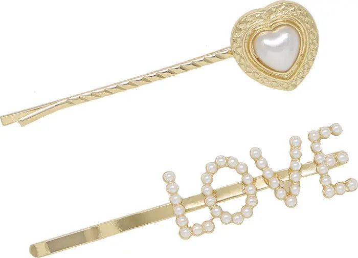 Love Set of 2 Hair Pins | Nordstrom