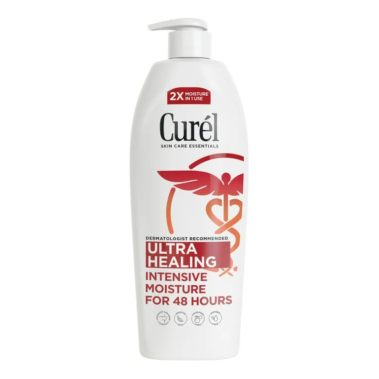 Curél Ultra Healing Intensive Fragrance-Free Lotion, Extra-Dry Sensitive Skin Moisturizer, 20 oz | Walmart (US)