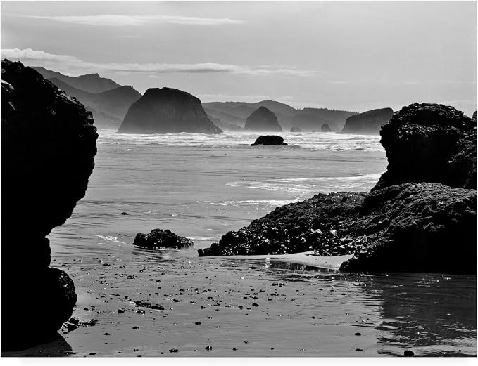Trademark Fine Art, 35x47 Canon Beach Rocks by Monte Nagler | Amazon (US)