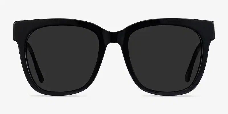 Erica - Square Black Frame Sunglasses For Women | Eyebuydirect | EyeBuyDirect.com