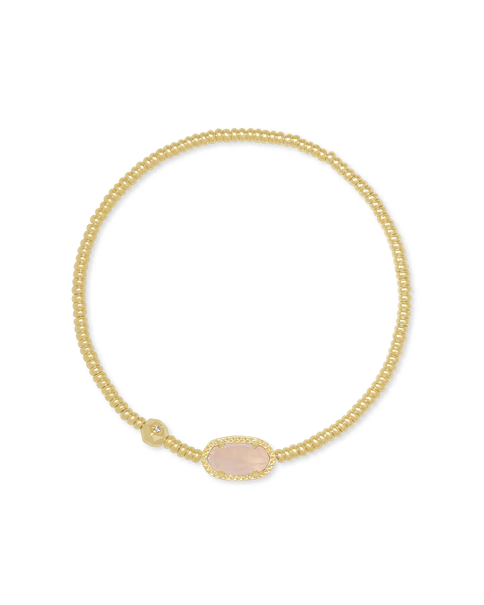 Grayson Gold Stretch Bracelet in Rose Quartz | Kendra Scott