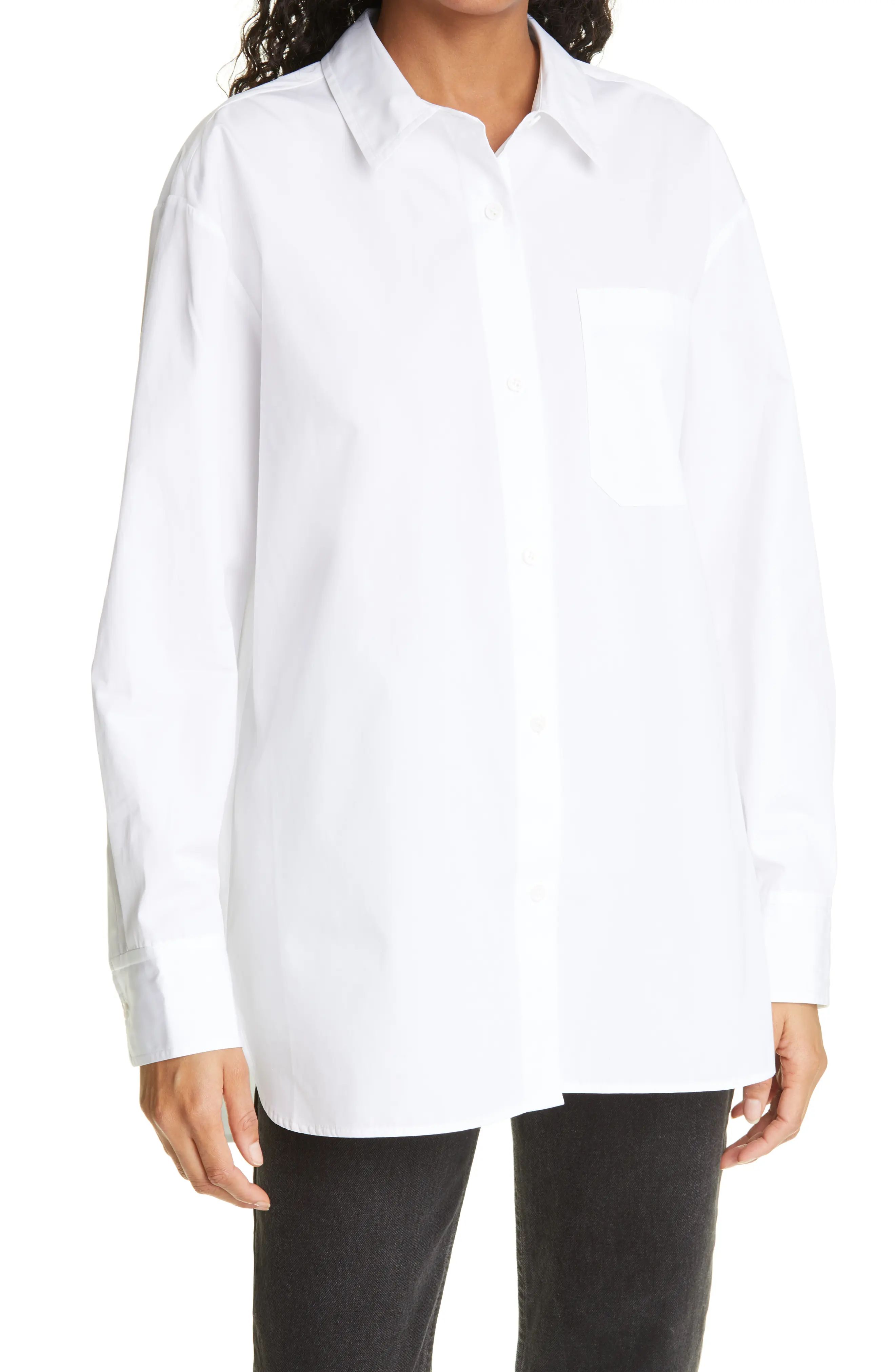Jenni Kayne Boyfriend Shirt, Size X-Small in White at Nordstrom | Nordstrom