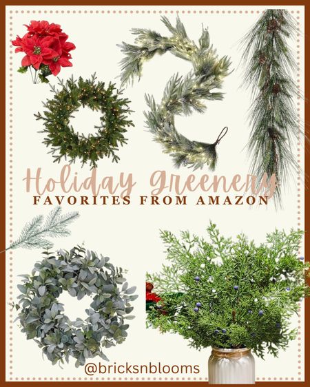 Holiday Greenery Favorites From Amazon 

Wreaths, holiday decor, Christmas decor, indoor greenery, stems, garlands, winter decor 

#LTKHoliday #LTKhome #LTKSeasonal