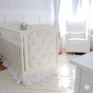 Blythe Upholstered Convertible Crib | Pottery Barn Kids