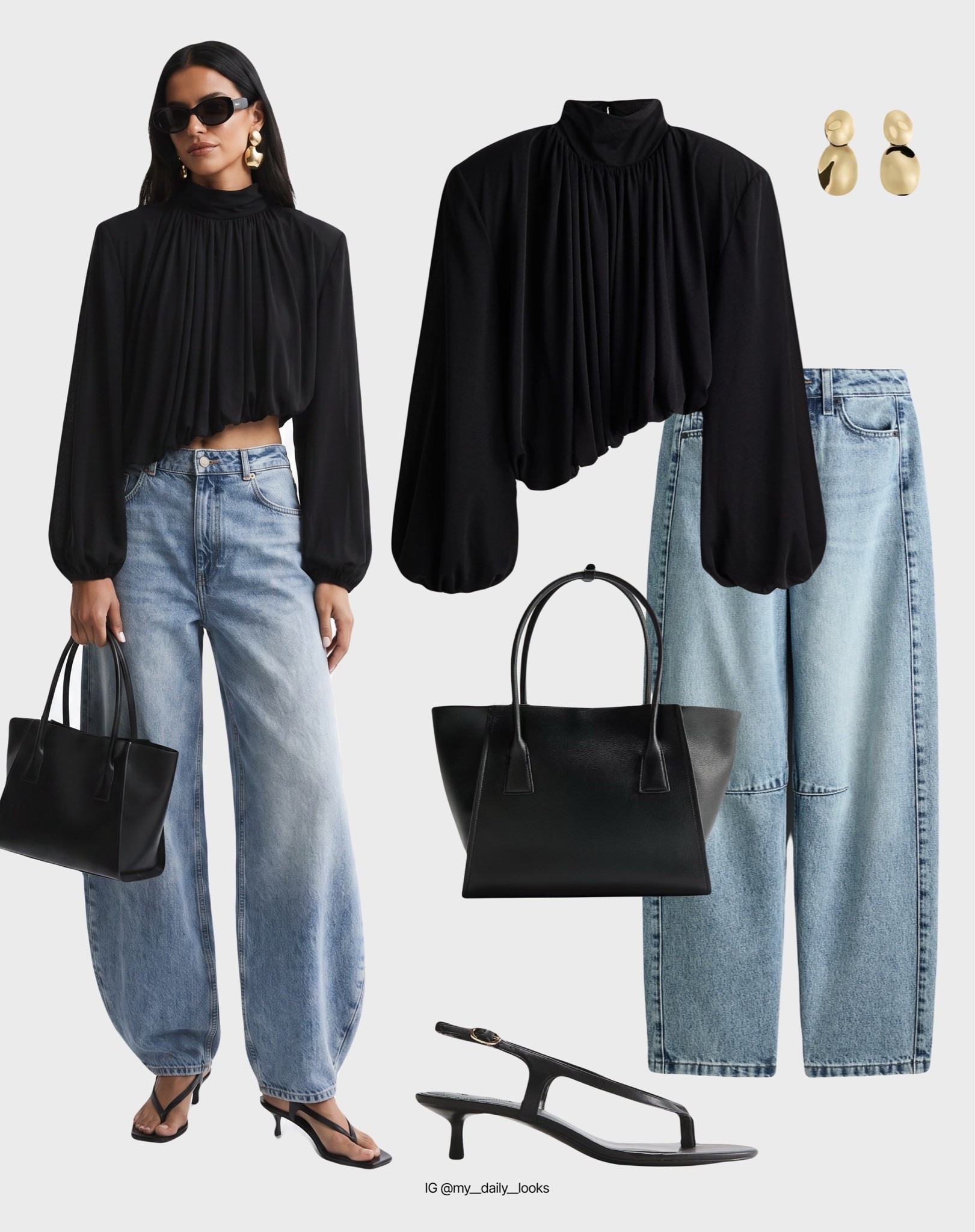 Summer blouse outfit 🖤

Tags: summer outfits, summer blouses, embroidery, satin blouse, crochet blouse, white blouse, office look, capsule wardrobe, high street.