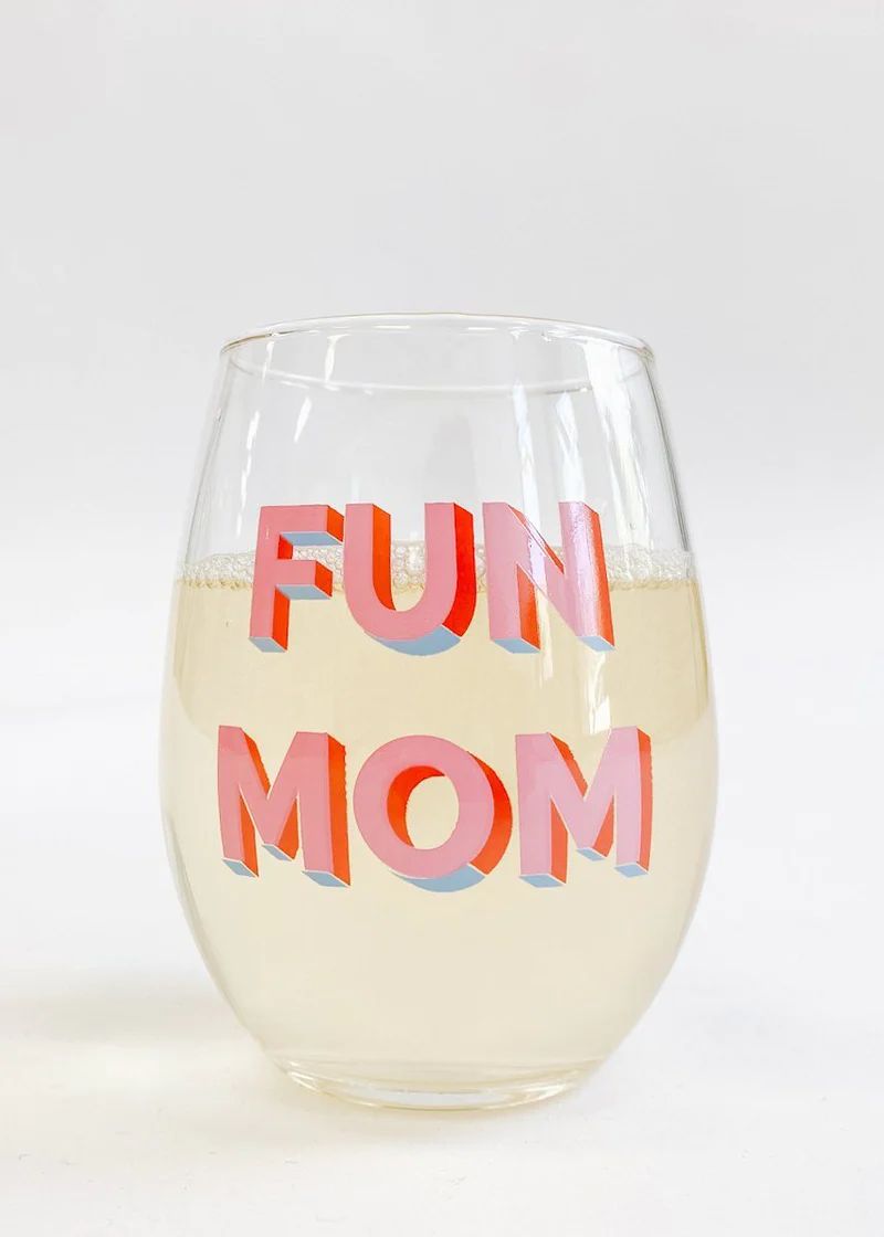 Pre-Order: Taylor Wolfe X Alice & Wonder - Fun Mom Wine Glass | Alice & Wonder