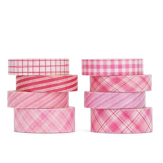 Washi Tape Set 8 Rolls Embellishment Decorative Masking Paper Tapes for Arts, DIY Crafts,Journals... | Amazon (US)