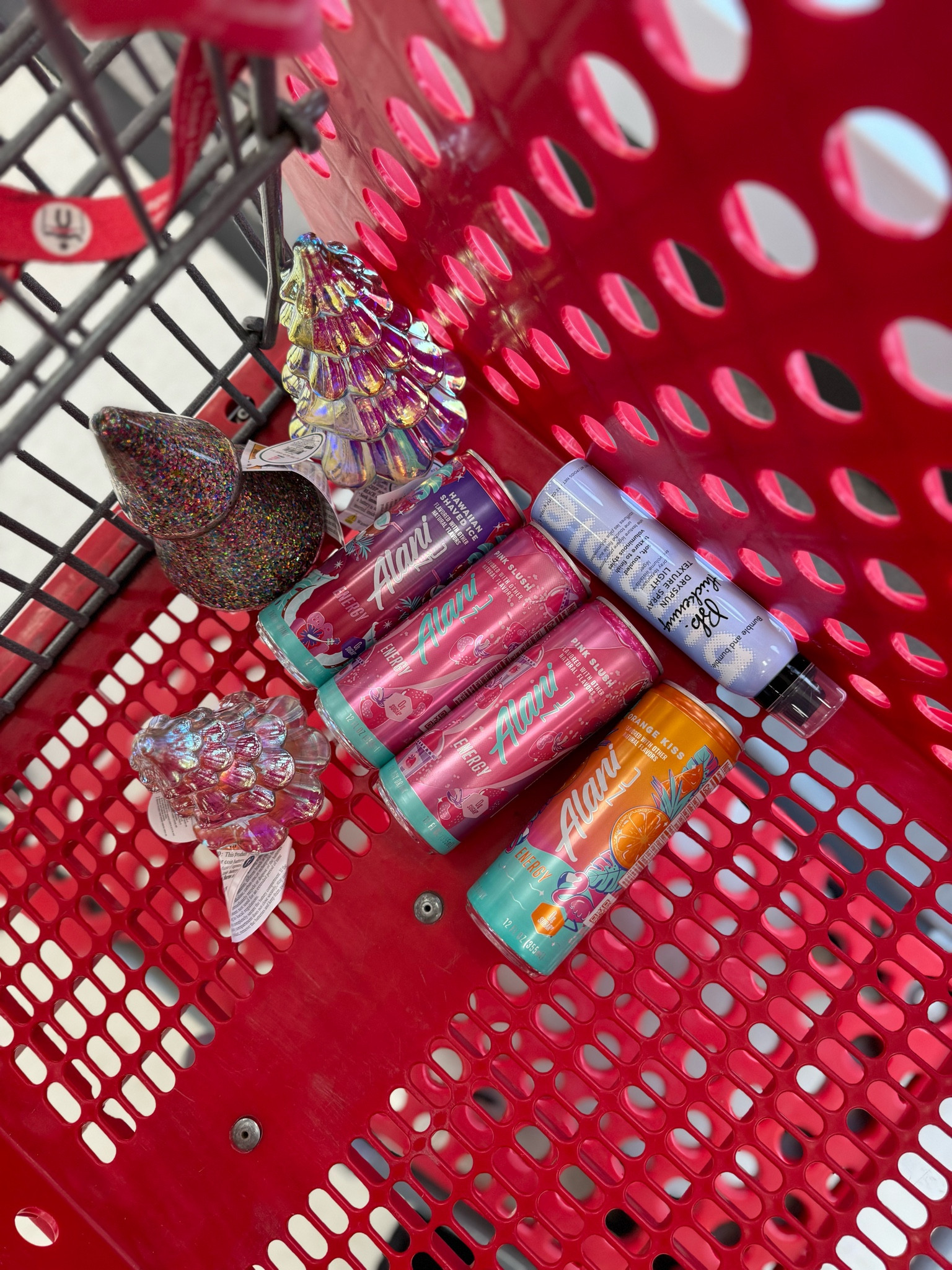 Alani nu and bumble and bumble dry spun spray 
Target run 