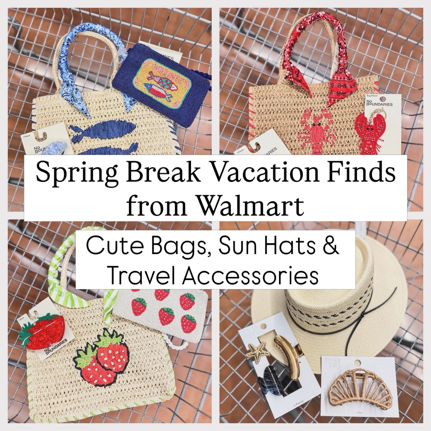 Spring break is coming up and I found the cutest vacation bags and accessories at Walmart 🌴☀️
these straw totes, sun hat and hair clips are perfect for beach days, pool days and travel - and they’re all super affordable. I love finding pieces that work for vacation, summer outfits and everyday errands too! 

#LTKSpringSale #LTKTravel #LTKSeasonal