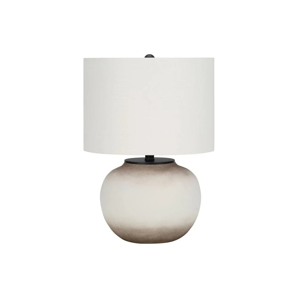 Lighting, 21"H, Table Lamp, Cream Ceramic, Ivory / Cream Shade, Modern | Walmart (US)