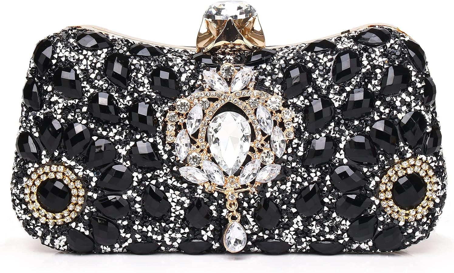 Labair Womens Clutch Purse Rhinestone Evening Bag Floral Crystal Clutch Bag Sparkly Purse Wedding... | Amazon (US)