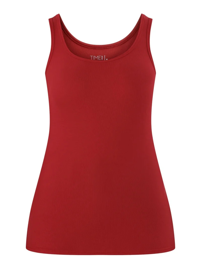 Time and Tru Women's Ribbed Tank Top, Sizes XS-XXXL - Walmart.com | Walmart (US)