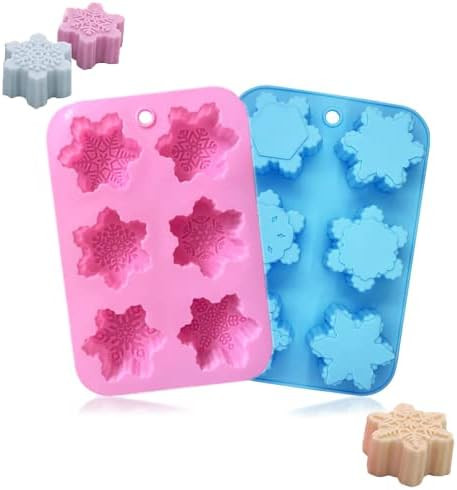 snowflake molds-pink and blue | Amazon (US)