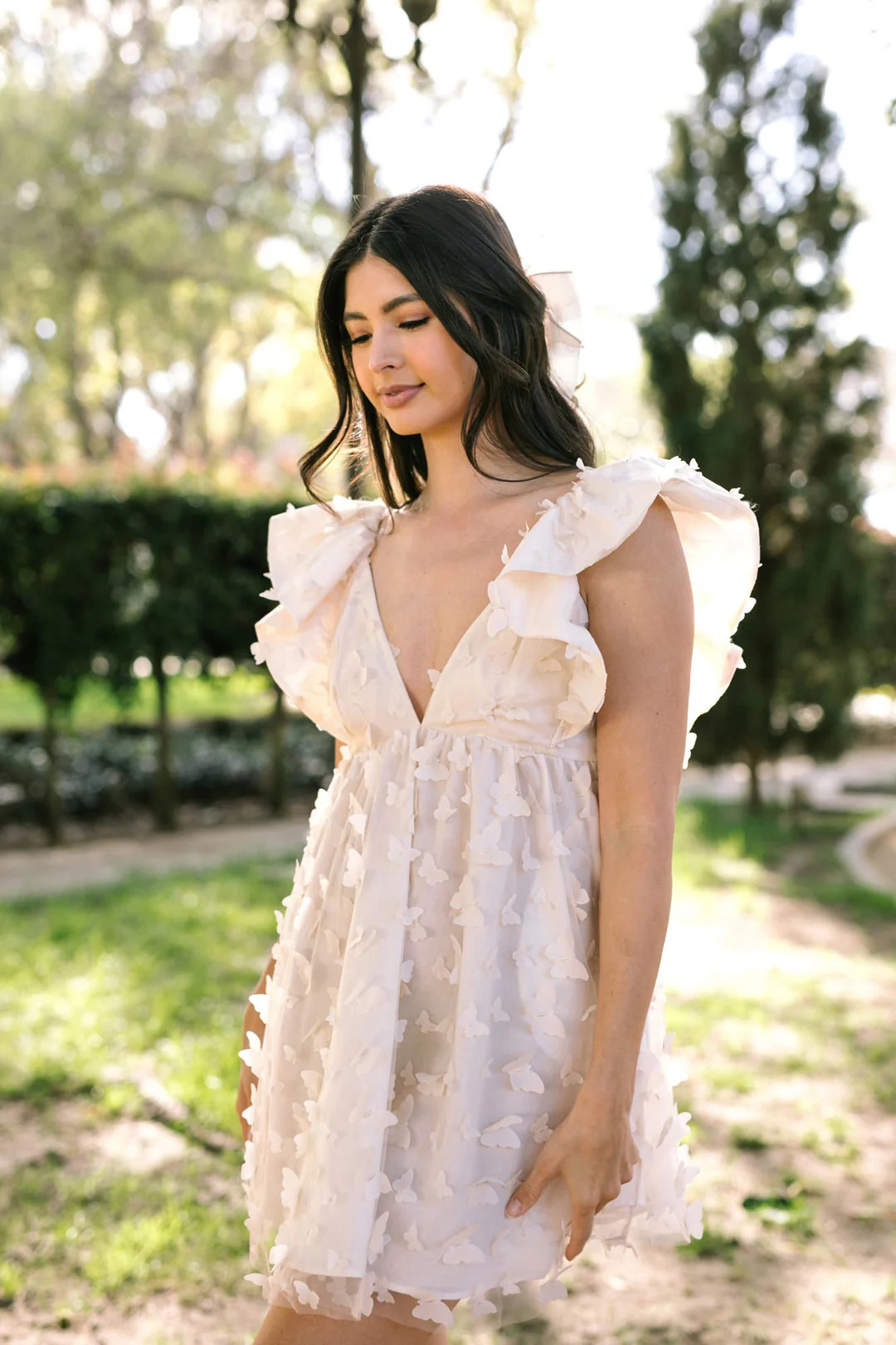 Emerie Butterfly Mini Dress | Morning Lavender