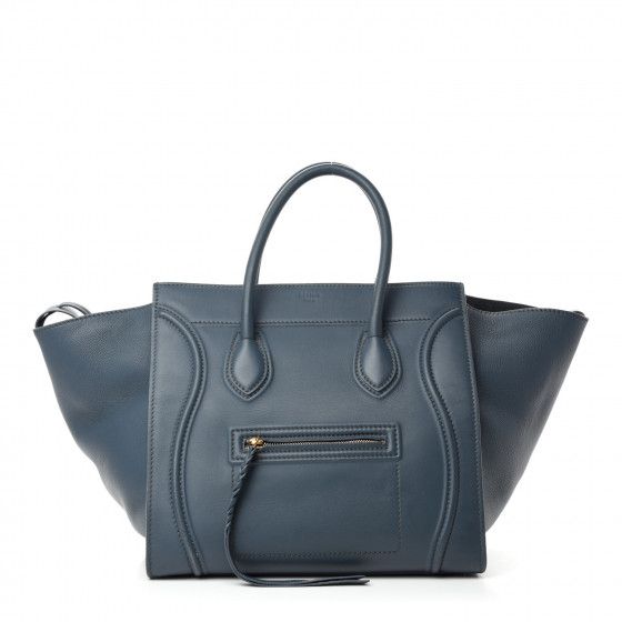 CELINE

Supple Calfskin Medium Phantom Luggage Blue | Fashionphile