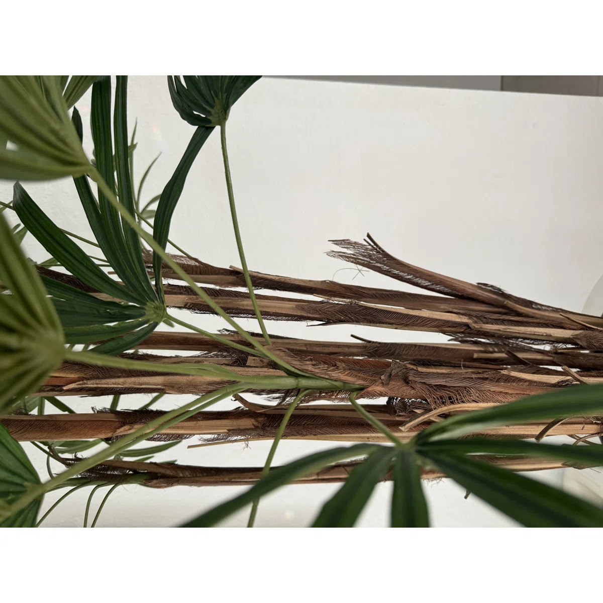 Lady 96'' Faux Palm Tree in Metal Planter | Wayfair North America