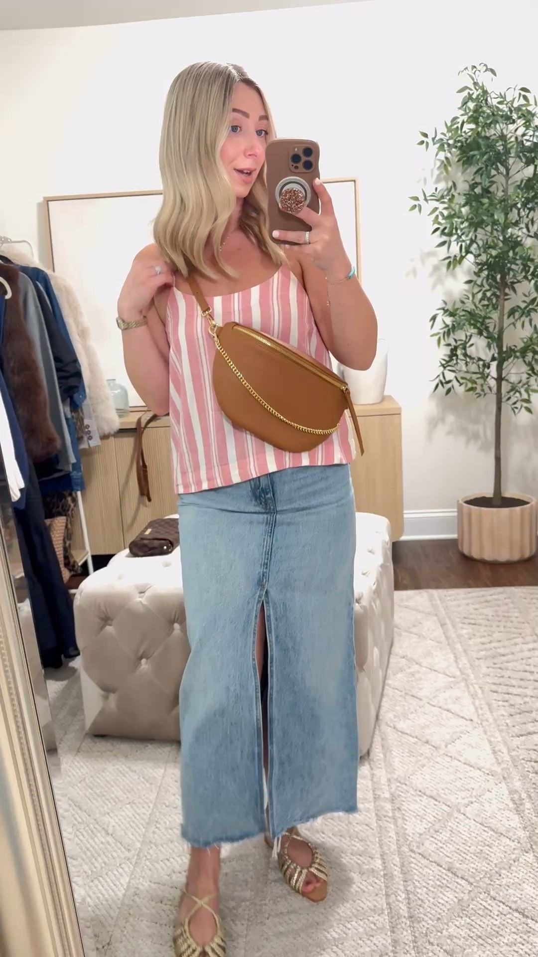 New Spring Finds 🩷 This striped linen cami is so cute and only $25! Paired with my new favorite pebbled leather belt bag! You can use code: LTK15 for 15% OFF!
💁🏼‍♀️ Shop it all via the 🔗 in my bio!

Tank TTS (size small), sandals TTS

Spring fashion, linen tops, belt bags, new arrivals 

#LTKootd #LTKgrwm #LTKSaleAlert