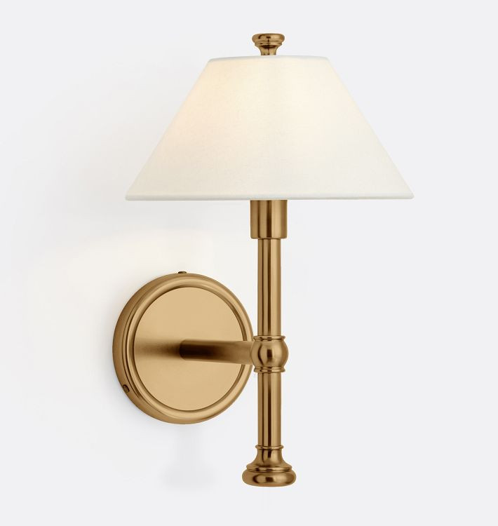 Howell Sconce, Fabric Shade | Rejuvenation