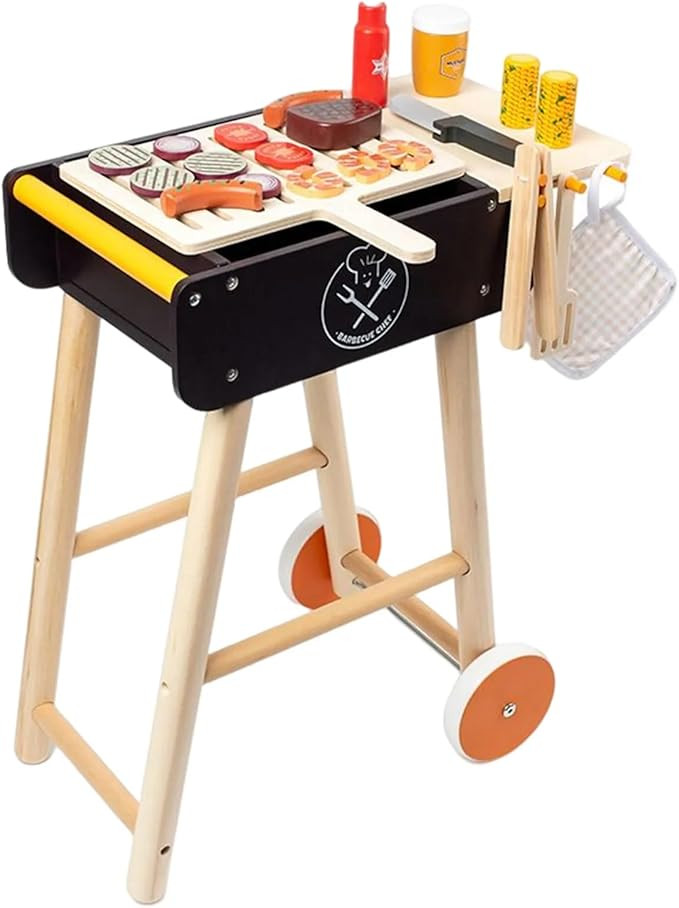 Play Kitchen for Toddlers 1-3, Kids Pretend Kitchen Playset, Play Food Sets for Kids Kitchen, Kid... | Amazon (US)