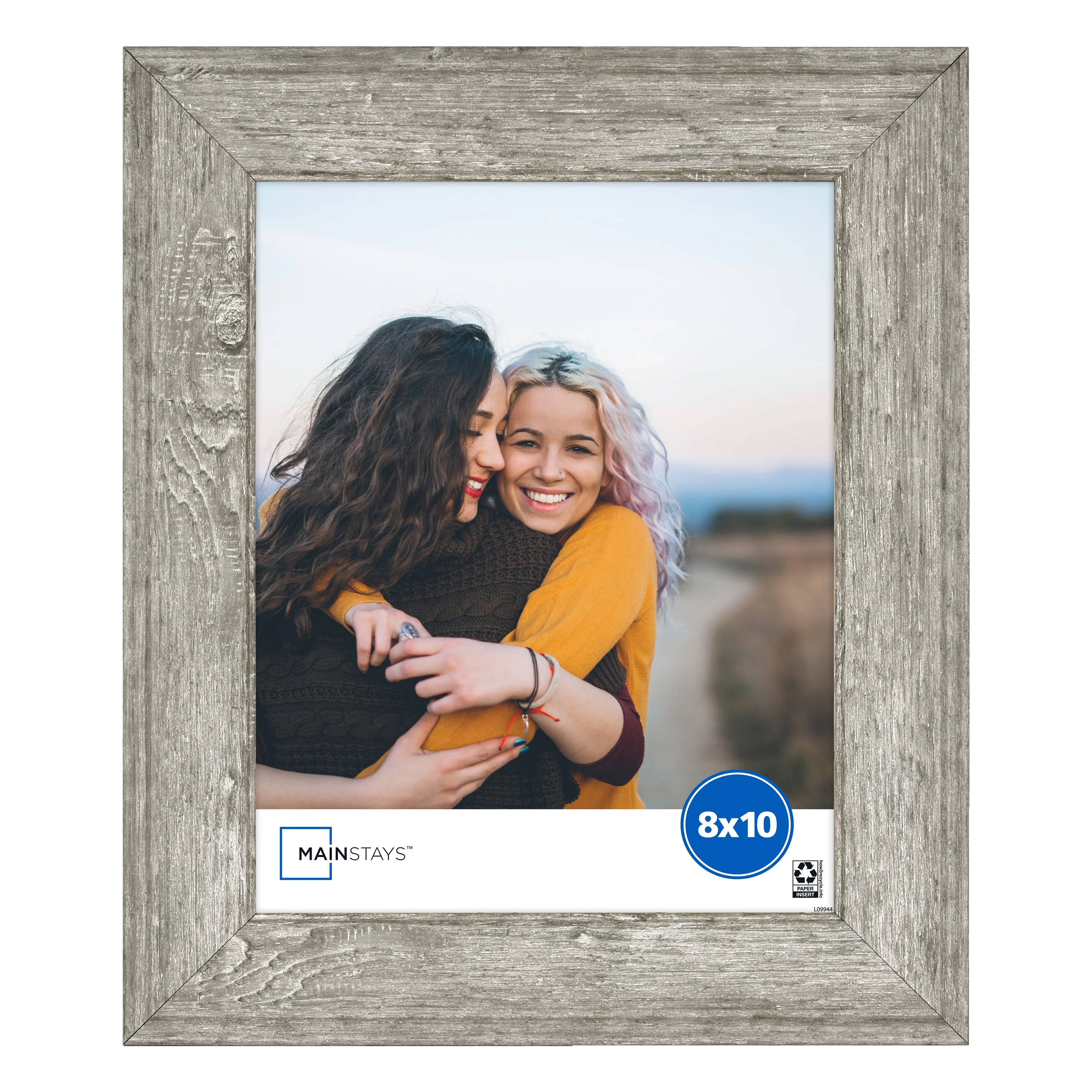 Mainstays 8x10 Rustic Gray Decorative Tabletop Picture Frame | Walmart (US)