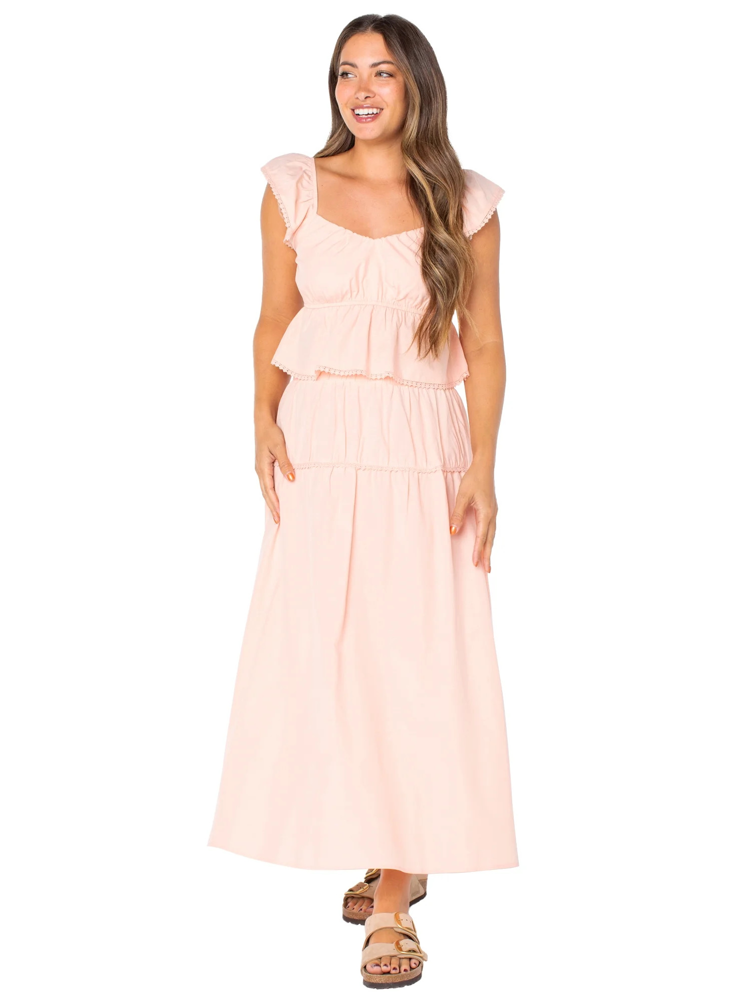 Celebrity Pink Juniors Woven Midi Skirt | Walmart (US)