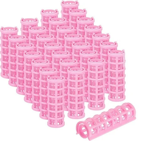 Happon 28 Pieces Hair Roller, 0.6 inch Small Size Plastic Hair Rollers Hair Curlers for Girls Women Short Hair Long Hair Hairdressing Styling Tools (Random Color) | Walmart (US)