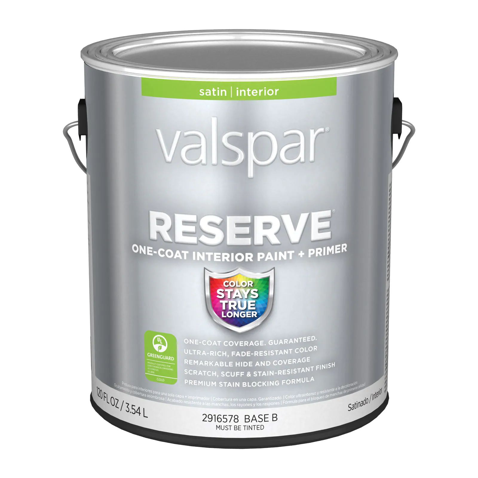 Valspar  Reserve Satin Base Tintable Latex Interior Paint + Primer (1-Gallon) | Lowe's