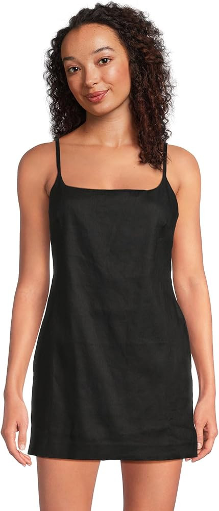 Madewell Women's Square Neck Skort Romper - Viscose Linen | Amazon (US)